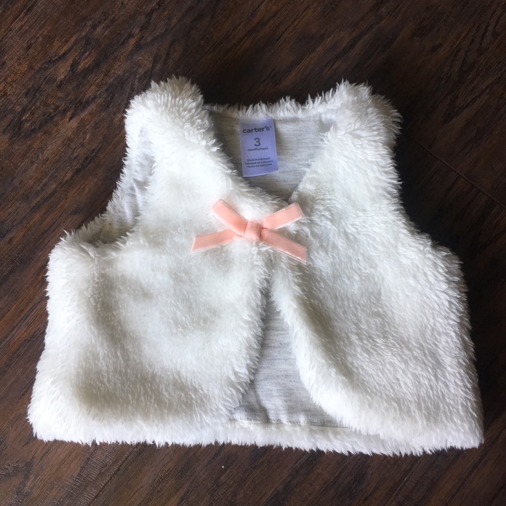 Carters 3m faux fur vest